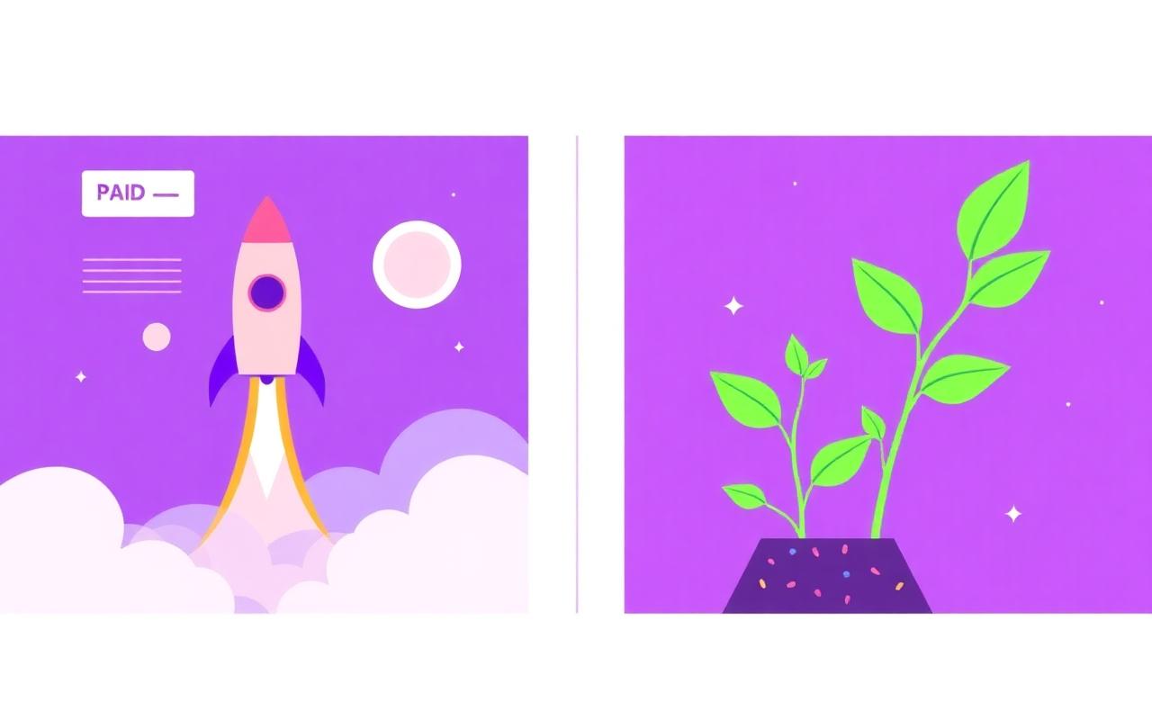 Imagem ilustrativa: Tráfego pago x orgânico: onde investir primeiro