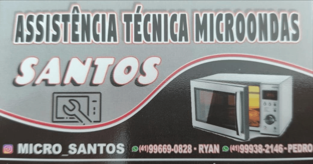 Flyer da Assistência Técnica Microondas Santos