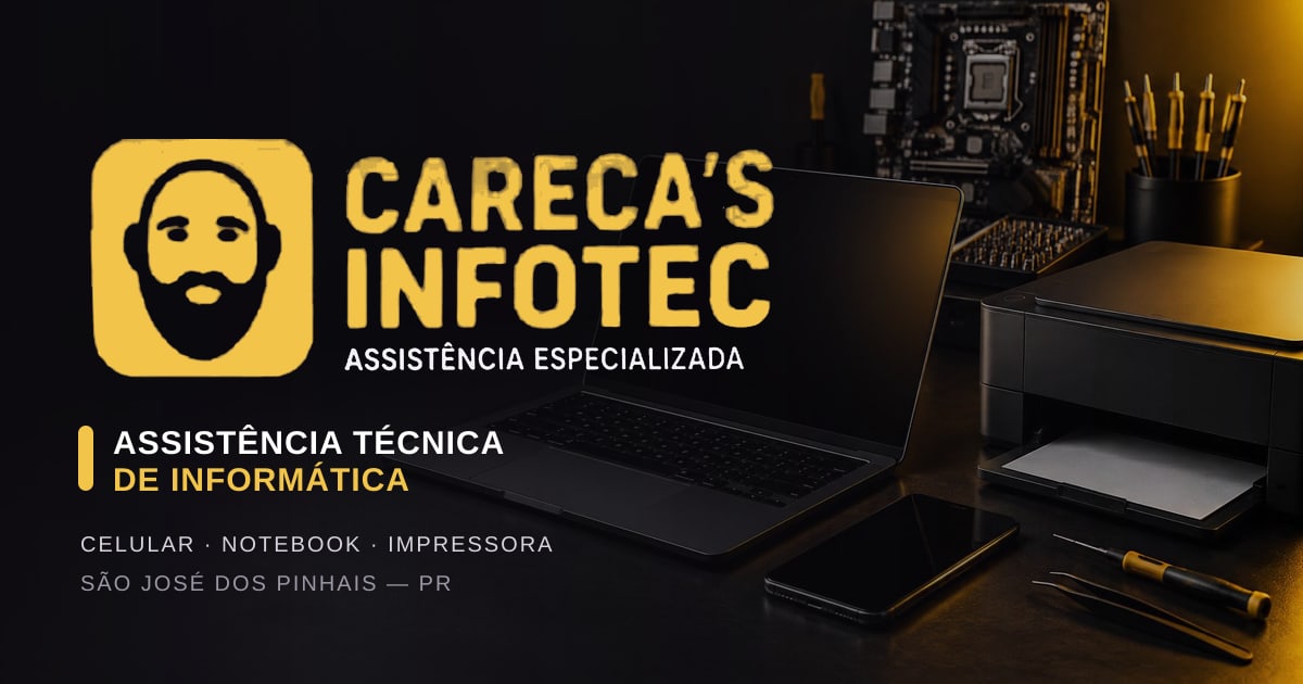 Capa do site Careca's Infotec
