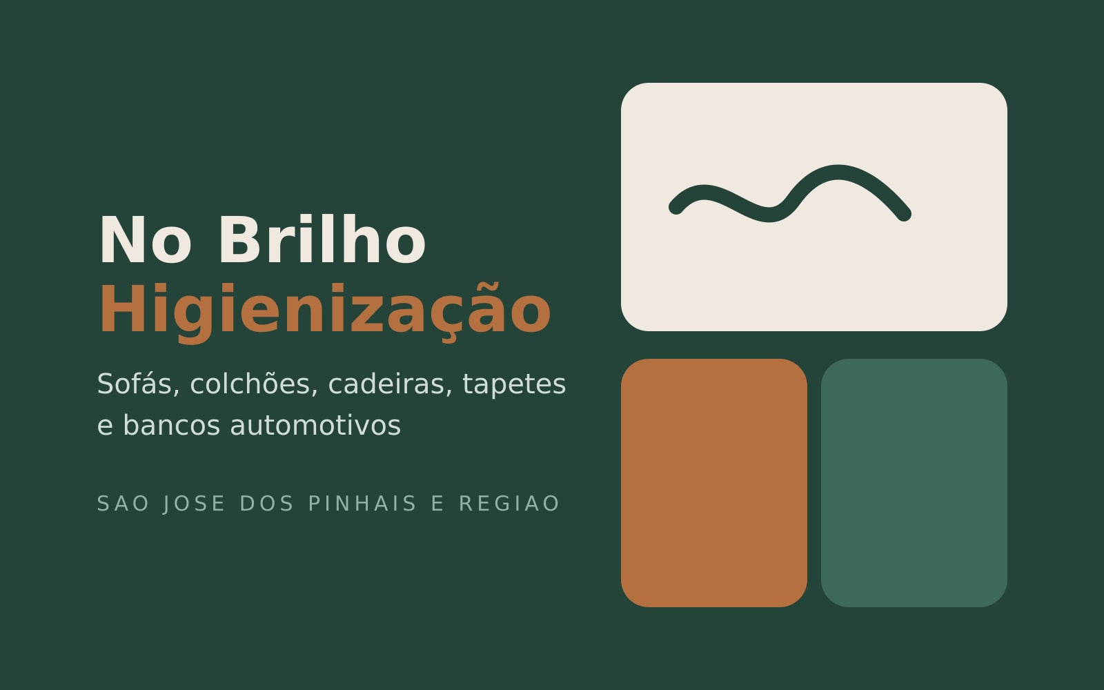 Capa do site No Brilho Higienização